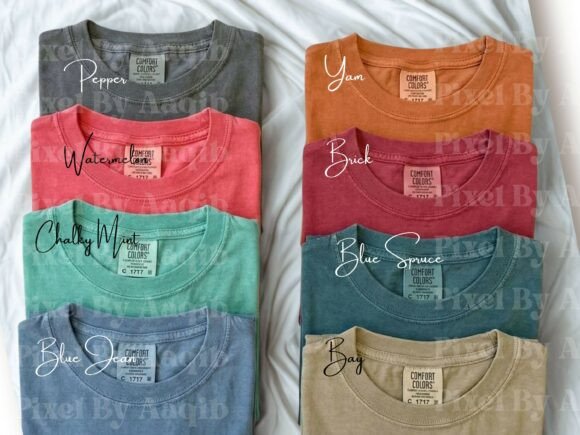 Download Comfort Colors C1717 T Shirt Color Chart - T shirt Collection