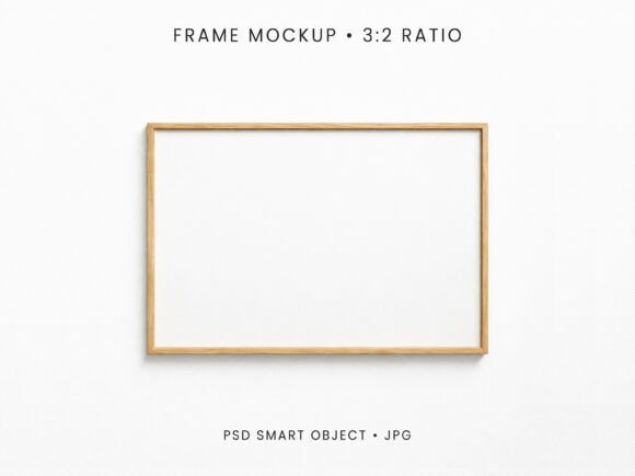 Download 3:2 Horizontal Frame Mockup PSD JPG - Horizontal frame mockup Collection
