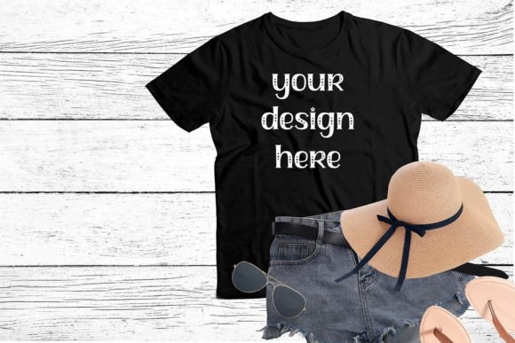 Download Summer Woman's T Shirt Clothing Mockup - T shirt Collection