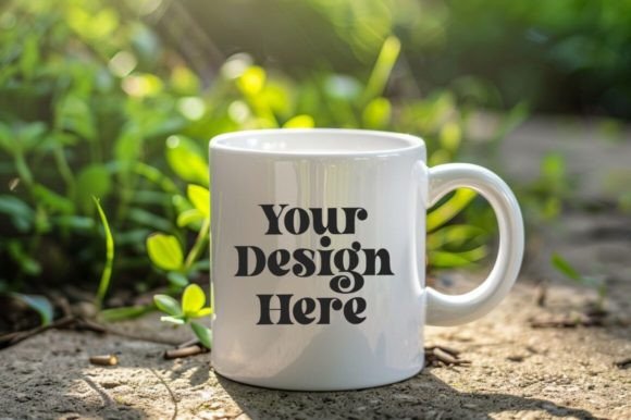 Download Green Nature Coffee Mug Garden Mockup - Premium Resources